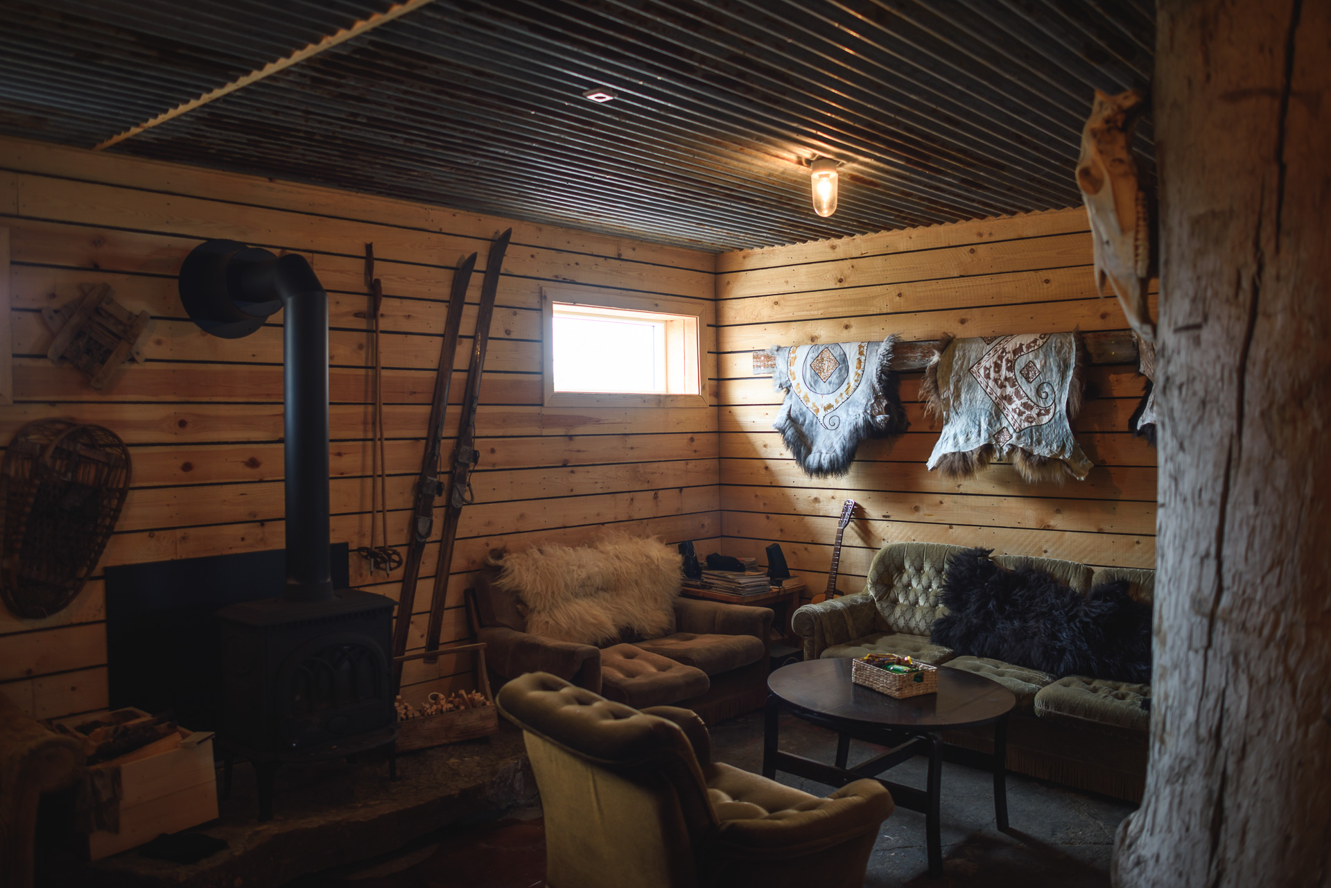 Hanging out in the Barn at Klængshóll Lodge