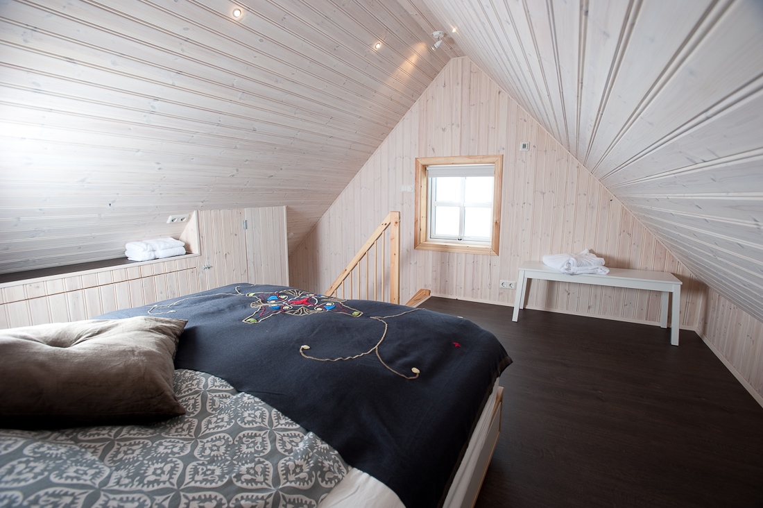 Loft in cabins at Klængshóll Lodge