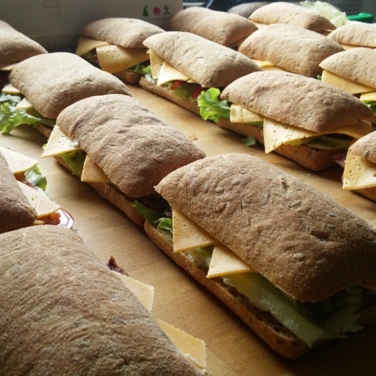 Lunch is made and packed each morning for the adventures ahead