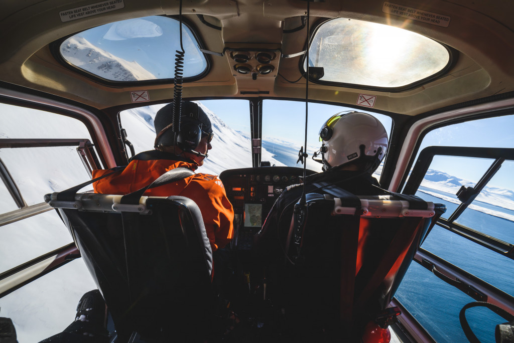 Arctic Heli Skiing Helicopter 