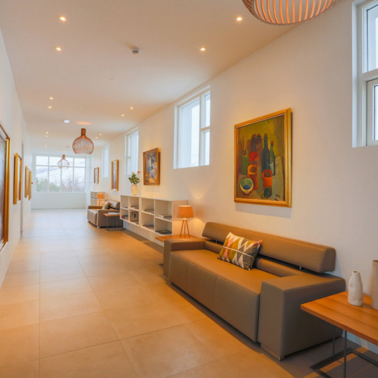 The hotel houses a collection of paintings from many known Icelandic painters