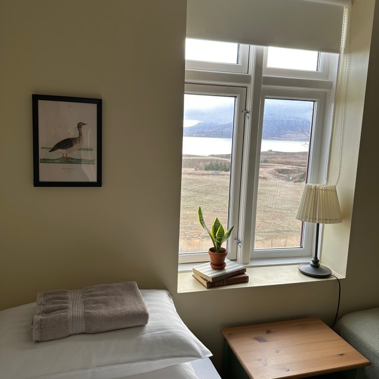 Upstairs bedroom #3 view of fjord from window