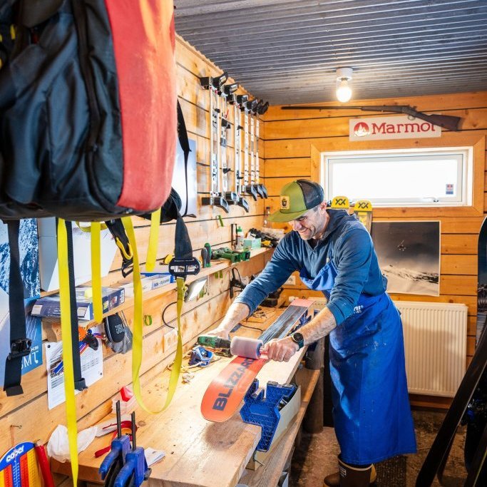 Ski Shop for ski prep.