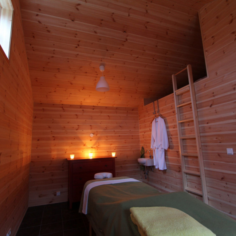 Massage room in the spa house