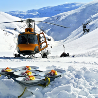 Heli-skiing in Sweden you will be served with fresh local products like Moose and Reindeer meat to fill you up for some more heliskiing.