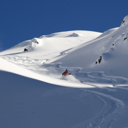 The heli-ski terrain in Sweden is world class and allows for all levels of heli skiers to enjoy great turns and snow.