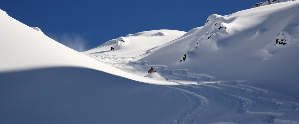 Great heliskiing terrain in Sweden