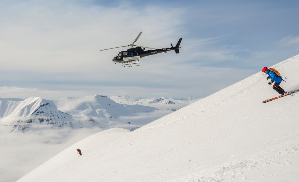 Heli-skiing with Arctic Heli Skiing in Iceland