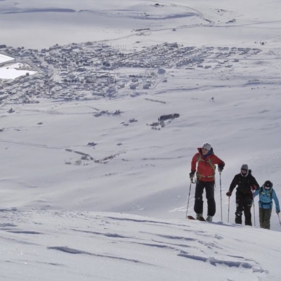 Ski Touring near Dalvík Iceland