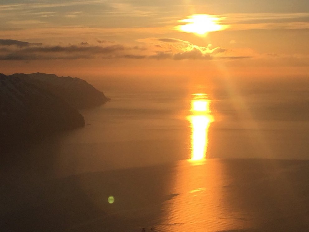 Midnight Sun Heliskiing in Iceland