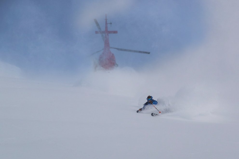 ©XavierFerrand capturing Bruno Garban enjoying some powder turns