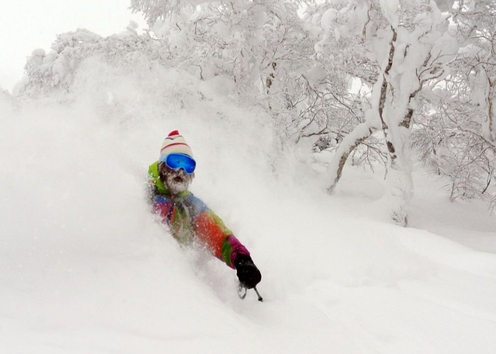 Powder skiing in Japan with Arctic Heli Skiing