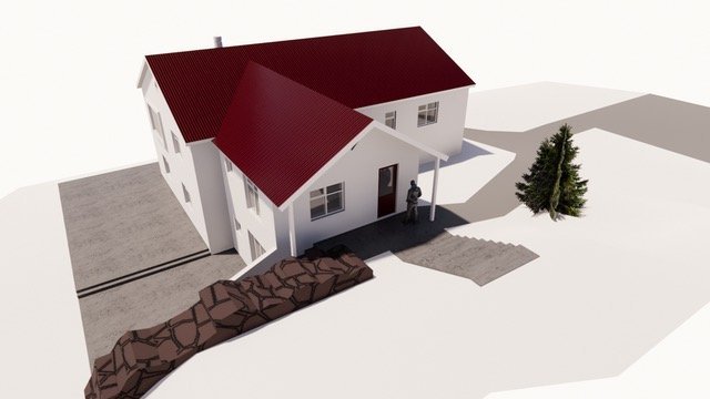 Klængshóll Lodge in it's new shape