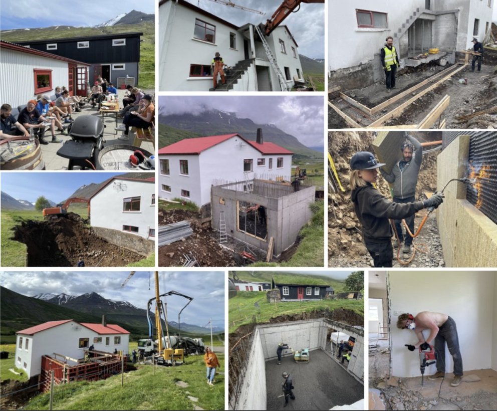 Renovations have started at Klængshóll Lodge